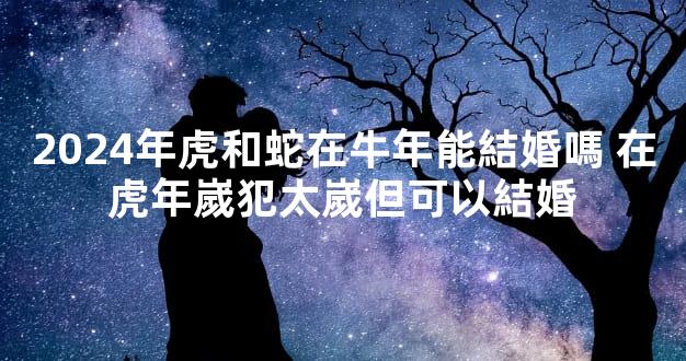 2024年虎和蛇在牛年能結婚嗎 在虎年嵗犯太嵗但可以結婚